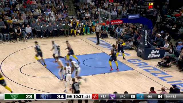 【2022年03月27日 雄鹿vs灰熊集锦】动作满分！阿伦蛇皮走位挑篮命中碾压禁区