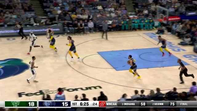 【2022年03月27日 雄鹿vs灰熊集锦】得分手到擒来！米德尔顿外线高难度三分颜射防守