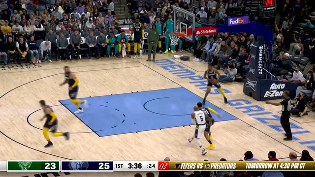 【2022年03月27日 雄鹿vs灰熊集锦】梦幻脚步戏耍防守 字母哥假投真传助飞波蒂斯三分制导