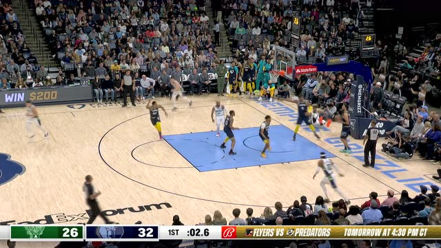 【2022年03月27日 雄鹿vs灰熊集锦】虽迟但到！字母哥长驱直入滑翔劈扣惊艳全场