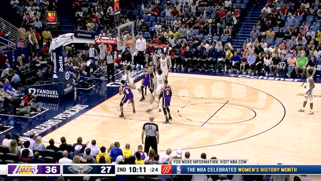 【2022年03月28日 湖人vs鹈鹕集锦】触目惊心！詹姆斯90度崴脚 暂停之后依然出战