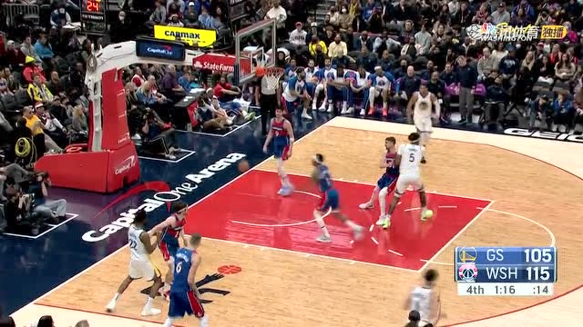 【2022年03月28日 勇士vs奇才集锦】汤普森vs奇才集锦 全场25+5里突外投难挽颓势