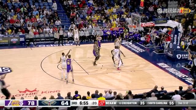 【2022年03月28日 湖人vs鹈鹕集锦】特雷·墨菲三世在第三节比赛中独得 15 分 vs 洛杉矶湖人