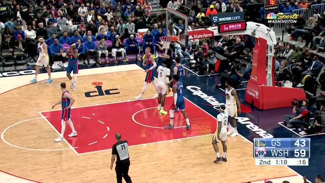 【2022年03月28日 勇士vs奇才集锦】上头了 波神不满判罚拿球作势要砸女裁判被吹技术犯规