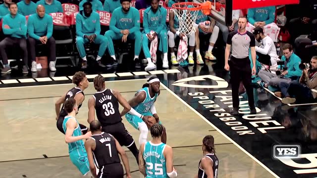 【2022年03月28日 黄蜂vs篮网集锦】双鬼拍门凶残至极！爱德华兹攻防两端大秀操作收获满满