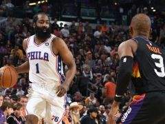 哈登一级恶犯！肘击太阳后卫引热议 布克单节22分火力全开