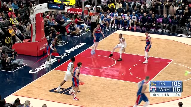 【2022年03月28日 勇士vs奇才集锦】要投就投关键球 汤神无视防守命中超神三分