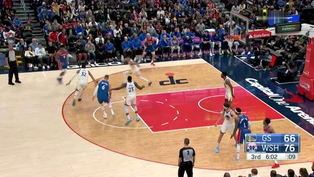 【2022年03月28日 勇士vs奇才集锦】普尔抢断波神 反击暴扣一骑绝尘