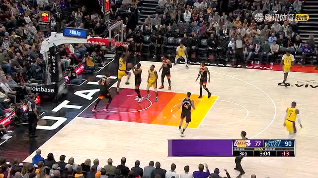 【2022年04月01日 湖人vs爵士集锦】湖人球队集锦 詹眉缺席威少打出尽力局