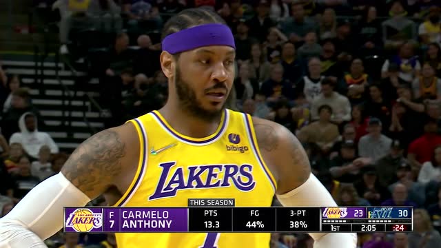 【2022年04月01日】湖人vs爵士 第1节中文解说回放