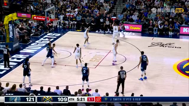 【2022年04月02日 森林狼vs掘金集锦】安东尼·爱德华兹在第四节比赛中独得 13 分 vs.  丹佛掘金