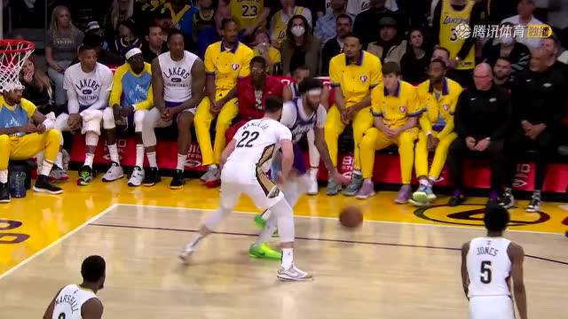 【2022年04月02日 鹈鹕vs湖人集锦】巨星的能力展现 浓眉无视防守极限撤步三分一箭穿心