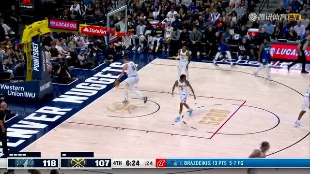 【2022年04月02日 森林狼vs掘金集锦】这是要收比赛了？爱德华兹不讲理三分迎射戈登