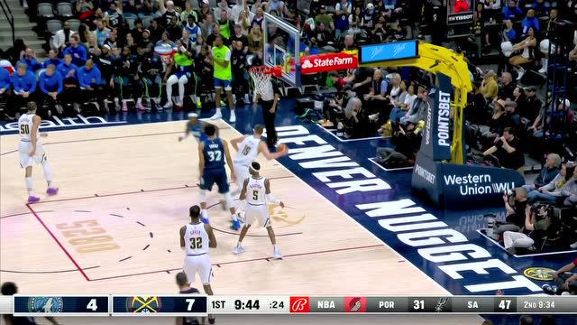 【2022年04月02日 森林狼vs掘金集锦】杀疯了杀疯了！！！水拉内外开火连得8分