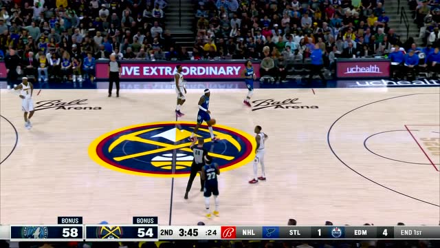 【2022年04月02日 森林狼vs掘金集锦】这胖子脾气可不怎么好！！！约老师单打唐斯不中 怒喷裁判吃到技术犯规