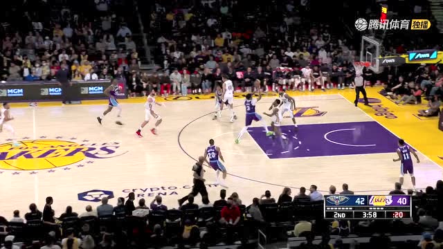【2022年04月02日 鹈鹕vs湖人集锦】浓眉杀禁区如入无人之境 霍华德钉板大帽CJ