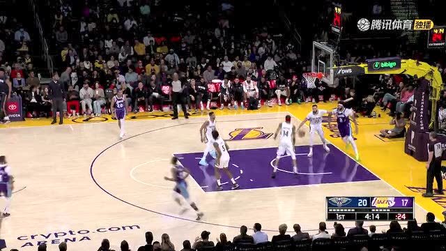 【2022年04月02日 鹈鹕vs湖人集锦】防守真的尽力了 詹姆斯无视海斯身高臂长连连飚中远投