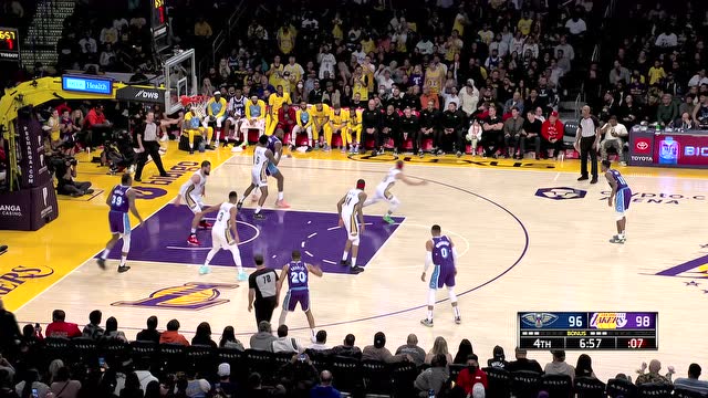 【2022年04月02日 鹈鹕vs湖人集锦】鹈鹕114-111湖人 詹眉复出合砍61分不敌鹈鹕