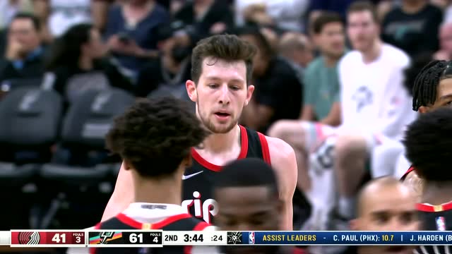 【2022年04月02日】开拓者vs马刺第2节中文解说回放