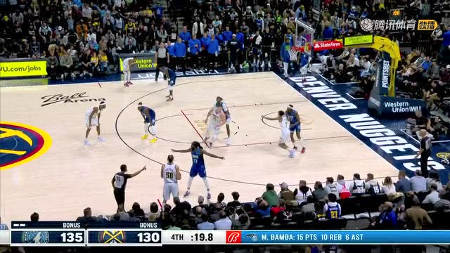 【2022年04月02日 森林狼vs掘金集锦】可惜了！诸葛马龙神仙战术 海兰德三分未进功亏一篑