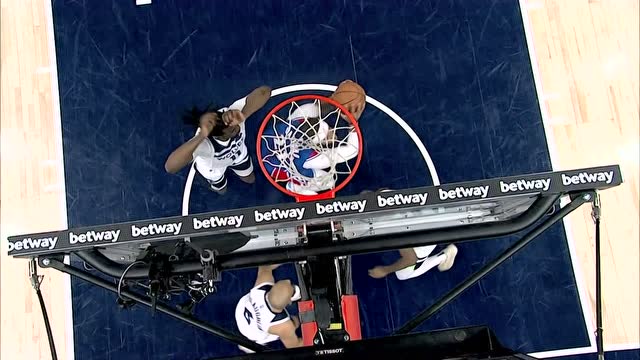 【2022年04月06日 奇才vs森林狼集锦】篮下翻江倒海 加福德1v2强硬补扣2+1