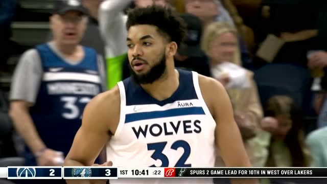 【2022年04月06日 奇才vs森林狼集锦】这就是三分王吗？唐斯弧顶三分一箭穿心