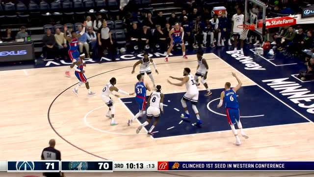 【2022年04月06日 奇才vs森林狼集锦】只管往天上扔就行 阿弗迪亚吸引防守助攻波神轻松空接