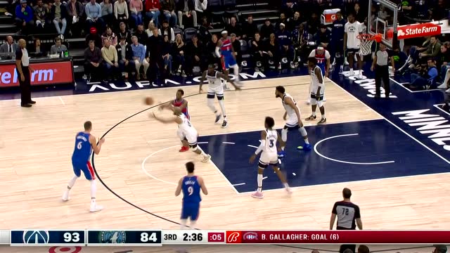 【2022年04月06日 奇才vs森林狼集锦】对面有位大个三分王？波神不甘示弱三分连中