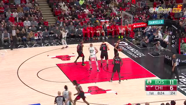 【2022年04月07日 凯尔特人vs公牛集锦】凯尔特人117-94公牛 拉文复出9中2绿军23分大胜公牛