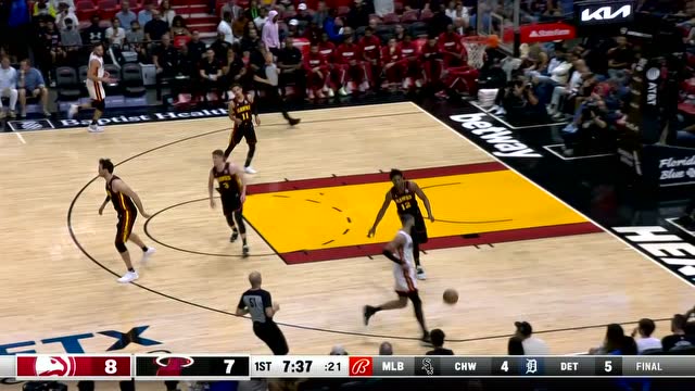 【2022年04月09日 老鹰vs热火集锦】运过来就是干拔 马丁百步穿杨三分穿心