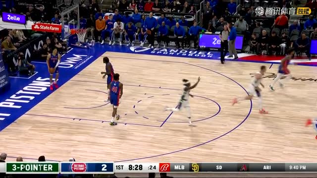 【2022年04月09日 雄鹿vs活塞集锦】字母哥吸引防守助攻米德尔顿 雄鹿开局进攻潮打停活塞