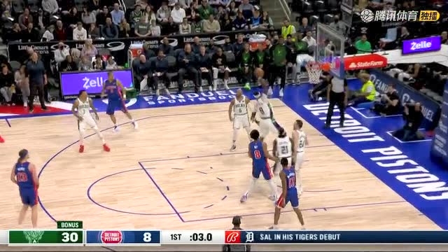 【2022年04月09日 雄鹿vs活塞集锦】雄鹿的可怕防守！活塞单节仅得8分 追平联盟赛季单节最低得分