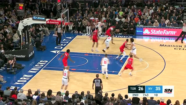 【2022年04月11日 猛龙vs尼克斯集锦】大长胳膊大长腿！ 布歇大鹏展示抢断一条龙暴扣