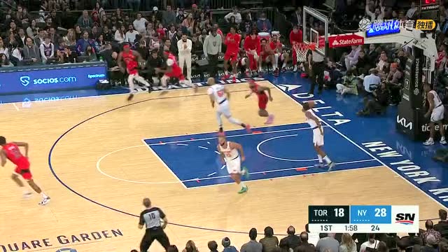 【2022年04月11日 猛龙vs尼克斯集锦】布歇推动反击送不看人秒传 小特伦特快马加鞭单臂暴扣