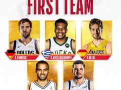 NBA官方欧洲最佳一阵：德克帕克大加传奇巨星加上现役字母哥东契奇