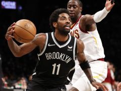 篮网战胜骑士锁定季后赛！欧文34+12杜兰特25+11 首轮对阵绿军