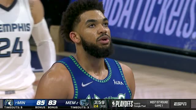 【2022年04月17日】森林狼vs灰熊第3节中文解说回放