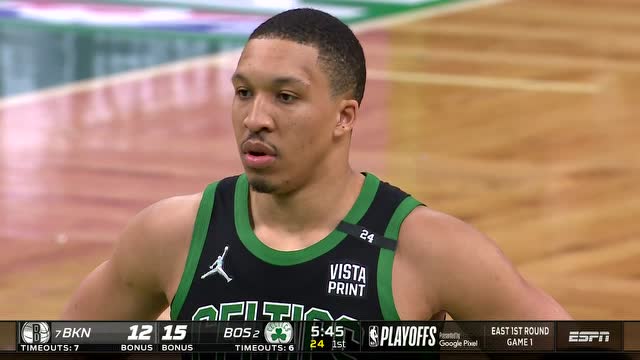 【2022年04月18日】篮网vs凯尔特人第1节英文原声回放