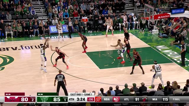 【2022年04月18日】NBA季后赛：公牛vs雄鹿第4节中文解说回放