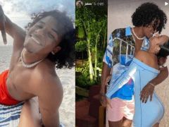 火箭新星杰伦格林高调度假 与女友秀恩爱被批