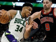 雄鹿1-0公牛！字母哥轰27+16 武切维奇24+17