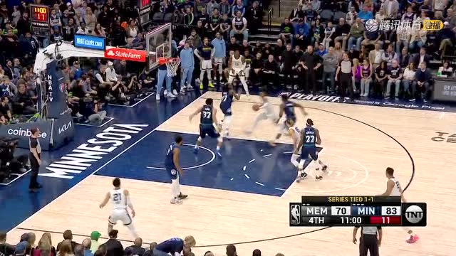 【2022年04月22日 灰熊vs森林狼集锦】熟悉的狼三崩节奏！灰熊一波21-0攻击波将比分扳平