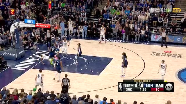 【2022年04月22日 灰熊vs森林狼集锦】节奏变化炉火纯青 莫兰特大幅度体前变向低手上篮打进