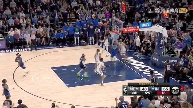 【2022年04月22日 灰熊vs森林狼集锦】主持人惊呼“牛顿棺材板压不住了”莫兰特无视地心引力大帽爱德华兹