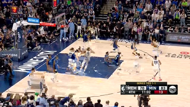 【2022年04月22日 灰熊vs森林狼集锦】逆天腰王！莫兰特单骑闯关拉杆上篮取分