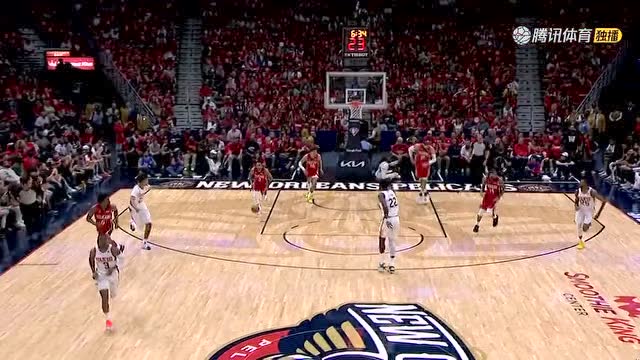 【2022年04月23日 太阳vs鹈鹕集锦】麦科勒姆送长传 琼斯持球反击上篮打停太阳