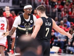 NBA季后赛雄鹿vs公牛全场录像回放集锦(2022年4月25日）