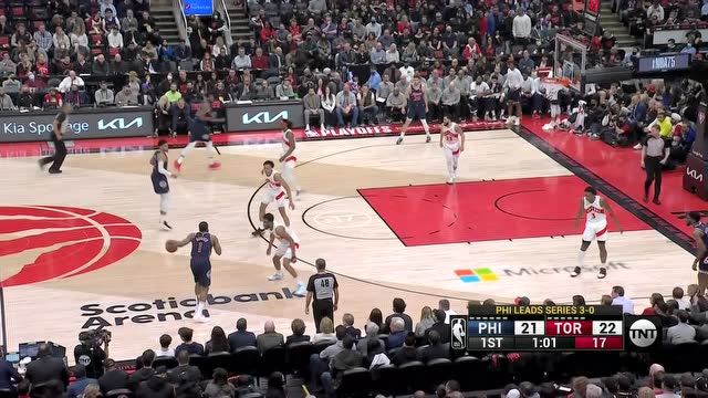 【2022年04月24日 76人vs猛龙集锦】你以为你防得住？哈登假意突破诓骗防守撤步三分不讲道理