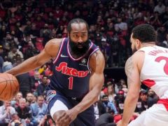 第四场76人不敌猛龙！哈登17中5恩比德21分 西卡34分