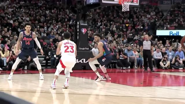 【2022年04月24日 76人vs猛龙集锦】浑身都是假动作！范弗利特一套连招晃开防守中投命中